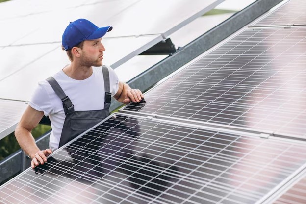 Reinigung von Solarmodulen